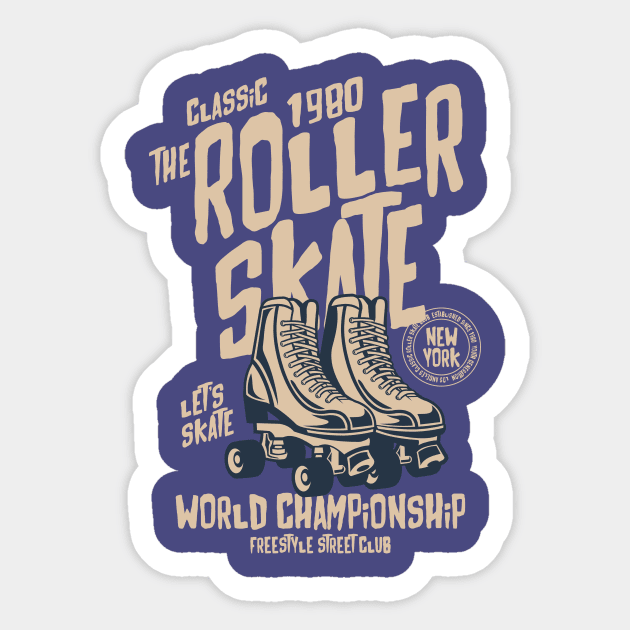 Roller skate Sticker by lionkingdesign